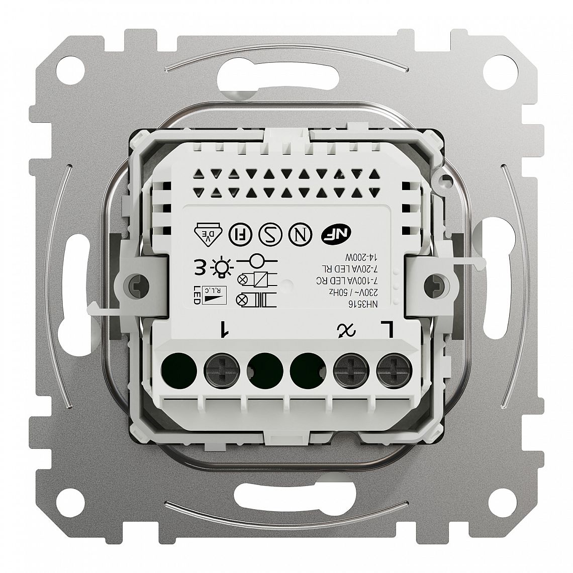 Schneider Sedna bílá stmívač otočný LED SDD111502 univerzální