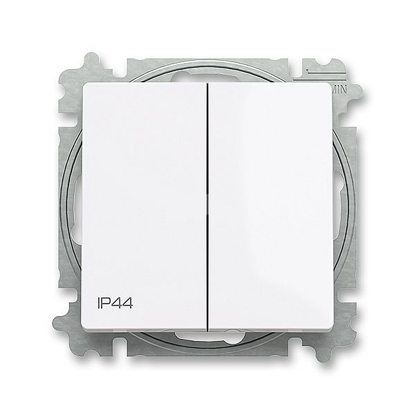 ABB Zoni 3559T-A52940 500 IP44 Spínač bílá, ř. 6+6, s krytem