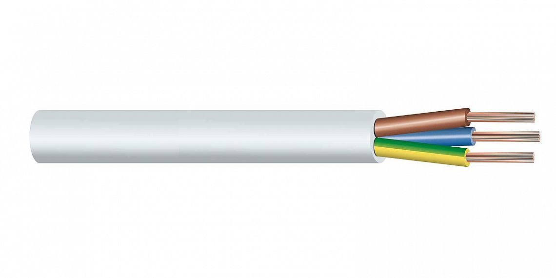 Kabel CYSY 3x0,75 G černý H05VV-F