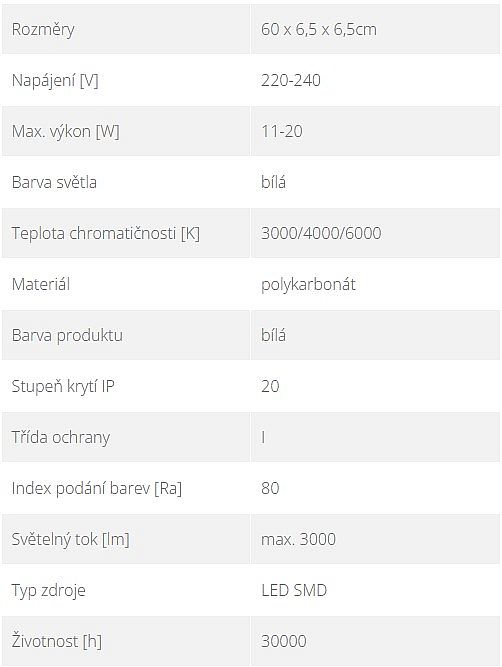 Ecolite VELO přisazené LED svítidlo 11-20W/CCT/max. 3000lm/IP20 TLSVEL2-LED20W