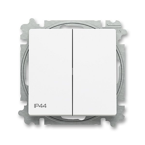 ABB Zoni 3559T-A52940 240 IP44 Spínač matná bílá, ř. 6+6, s krytem