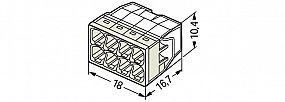 WAGO 2273-208 Svorka díra 8x2,5mm2 transparentní/světle šedá