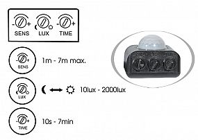 Ecolite FIST reflektor PIR 100W/5000K/9000lm/IP65 LED