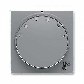 ABB Zoni 3292T-A00300 241 Kryt šedá termostatu prostorového s otočným ovládáním, s upevňovací maticí