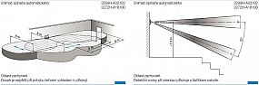 ABB Zoni 3299T-A02182 242 Snímač pudrová pohybový spínače automatického (úhel 180°)