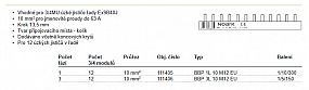 Propojovací lišta NOARK 111406/3P/12mod/10mm2/BBP 3L 10 M12 EU uzke jistice