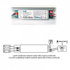 Ecolite VELO přisazené LED svítidlo 11-20W/CCT/max. 3000lm/IP20 TLSVEL2-LED20W