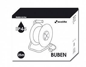 Ecolite BUBEN kabelový box 25m 230V guma 3x1.5mm2 IP44